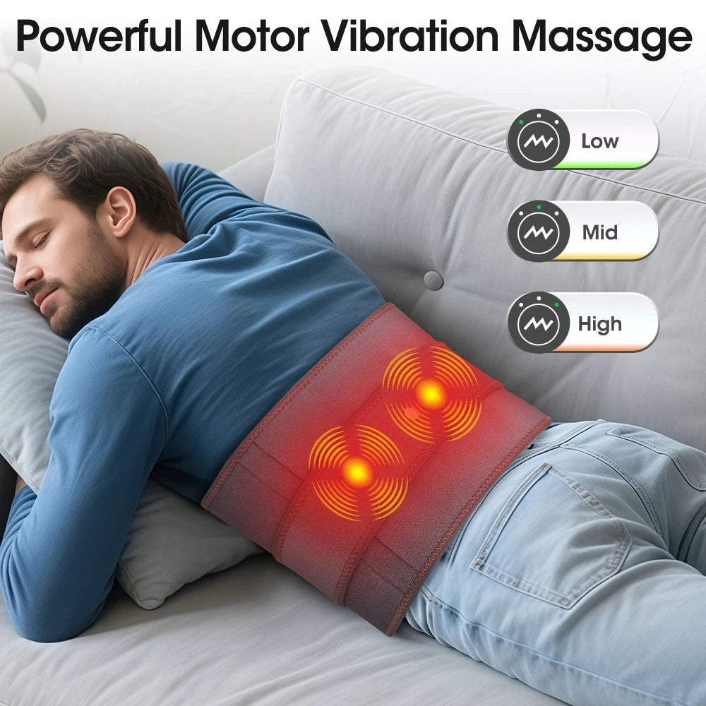 Electric Heating Waist Massager & Vibration Support Belt
