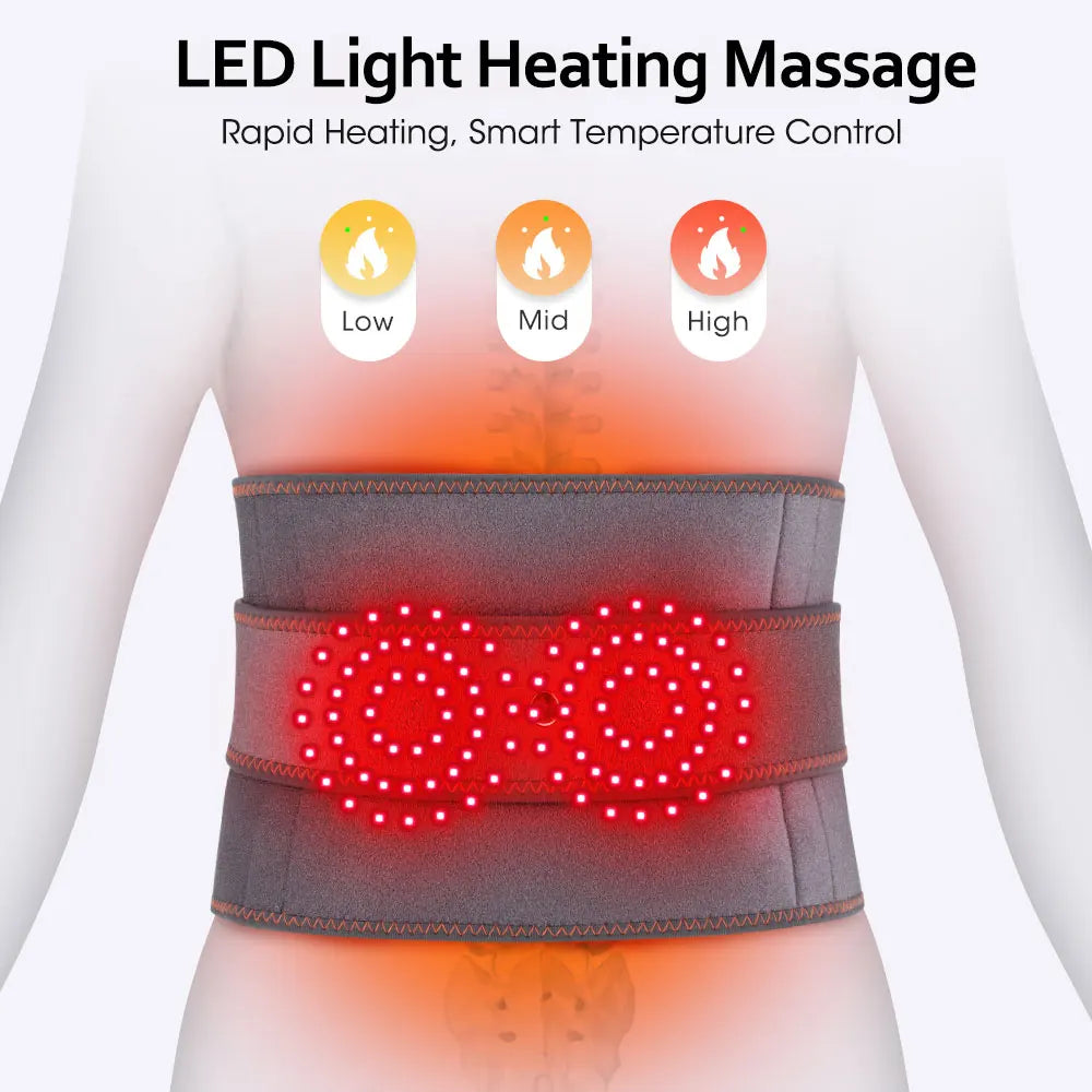 Electric Heating Waist Massager & Vibration Support Belt