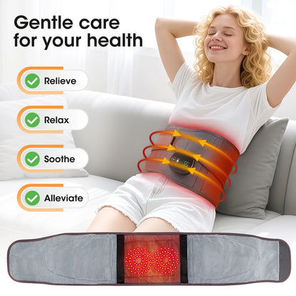 Electric Heating Waist Massager & Vibration Support Belt