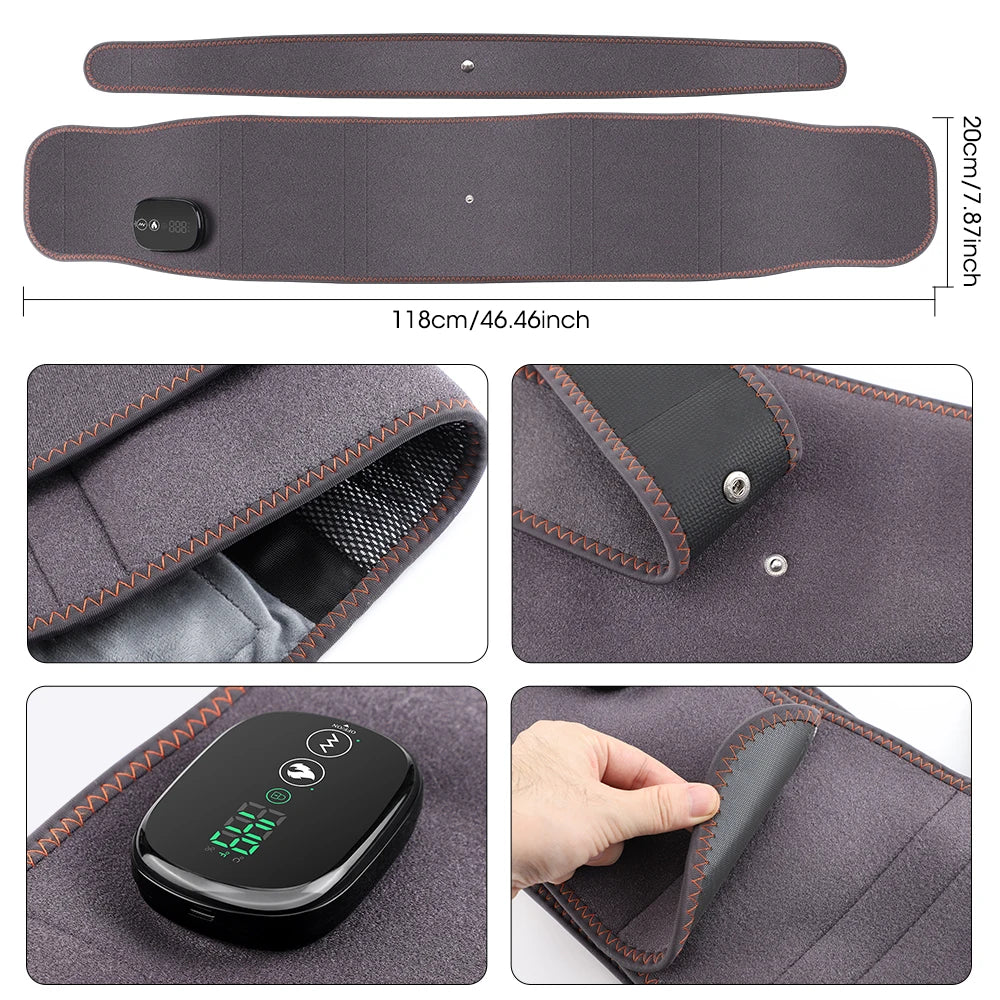 Electric Heating Waist Massager & Vibration Support Belt