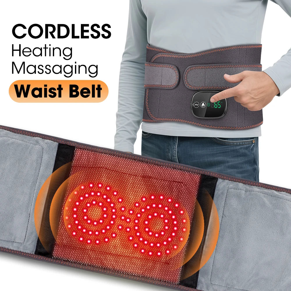 Electric Heating Waist Massager & Vibration Support Belt